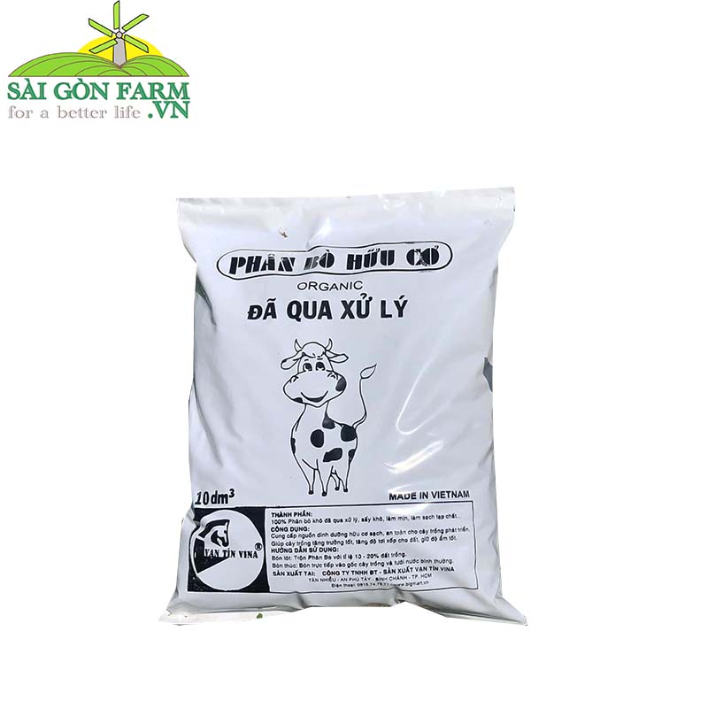 Phân Bò Vi Sinh 10dm - Sài Gòn Farm