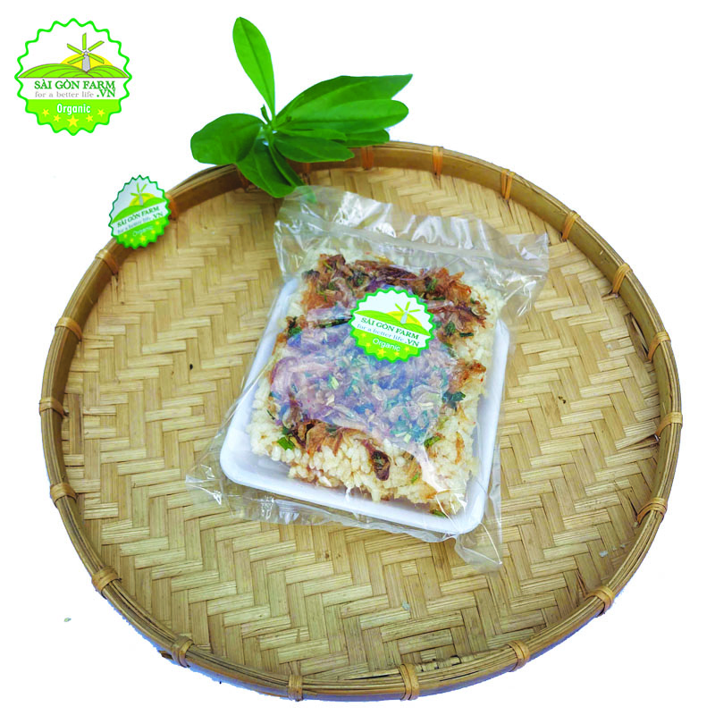 Cơm cháy tép sấy - một miếng - sài gòn farm-1