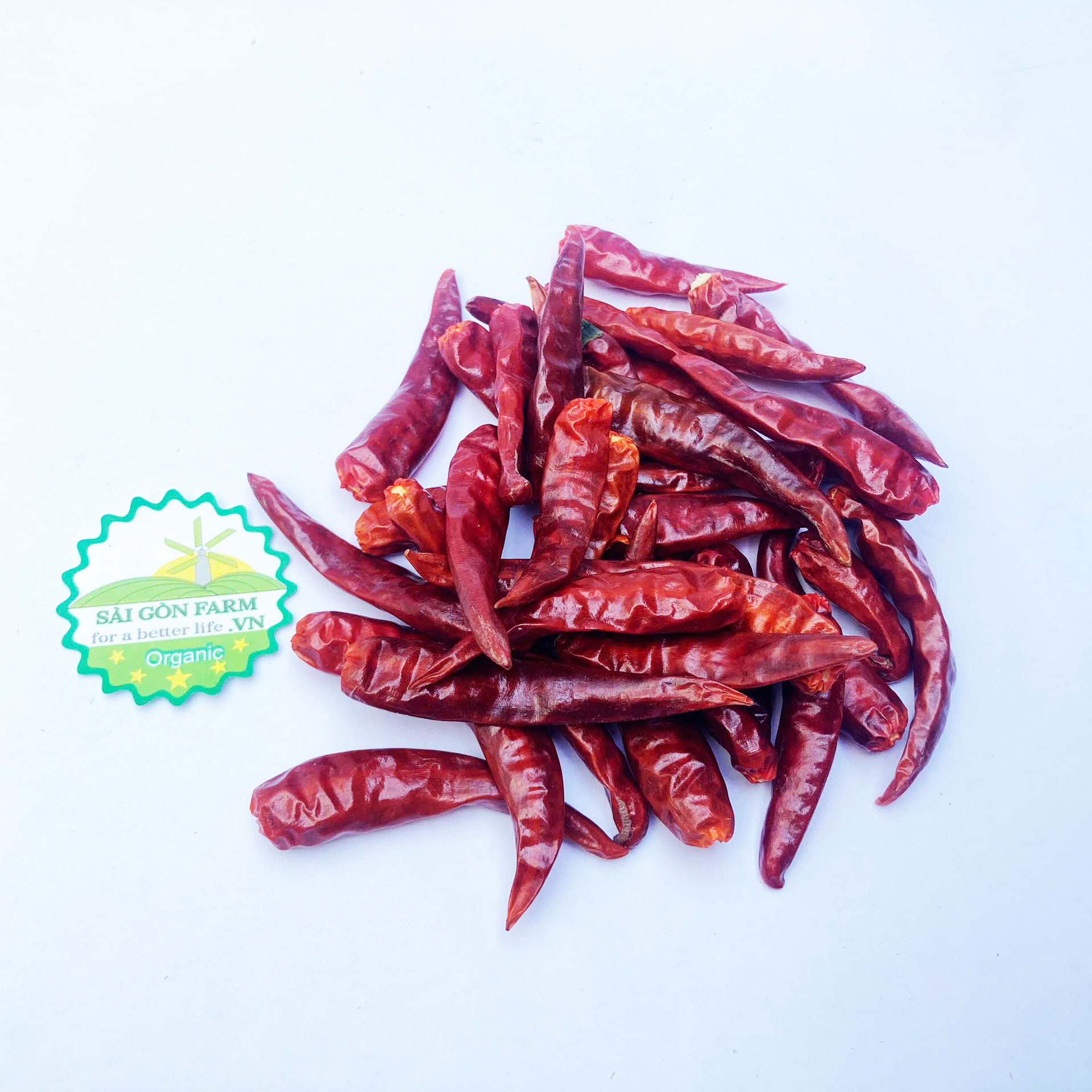 Ớt chỉ thiên sấy khô cao cấp - 200g - SÀI GÒN FARM - For A Better Life